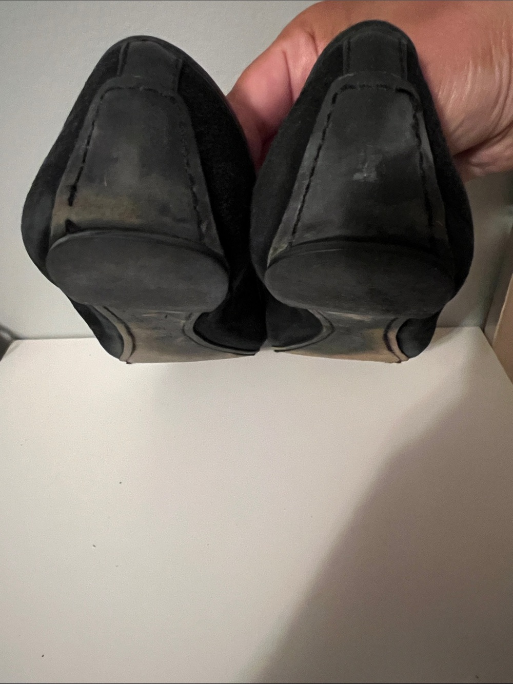 Tory Burch Black Suede Round-Toe Ballet Flats-Size 10 - Picture 7 of 8